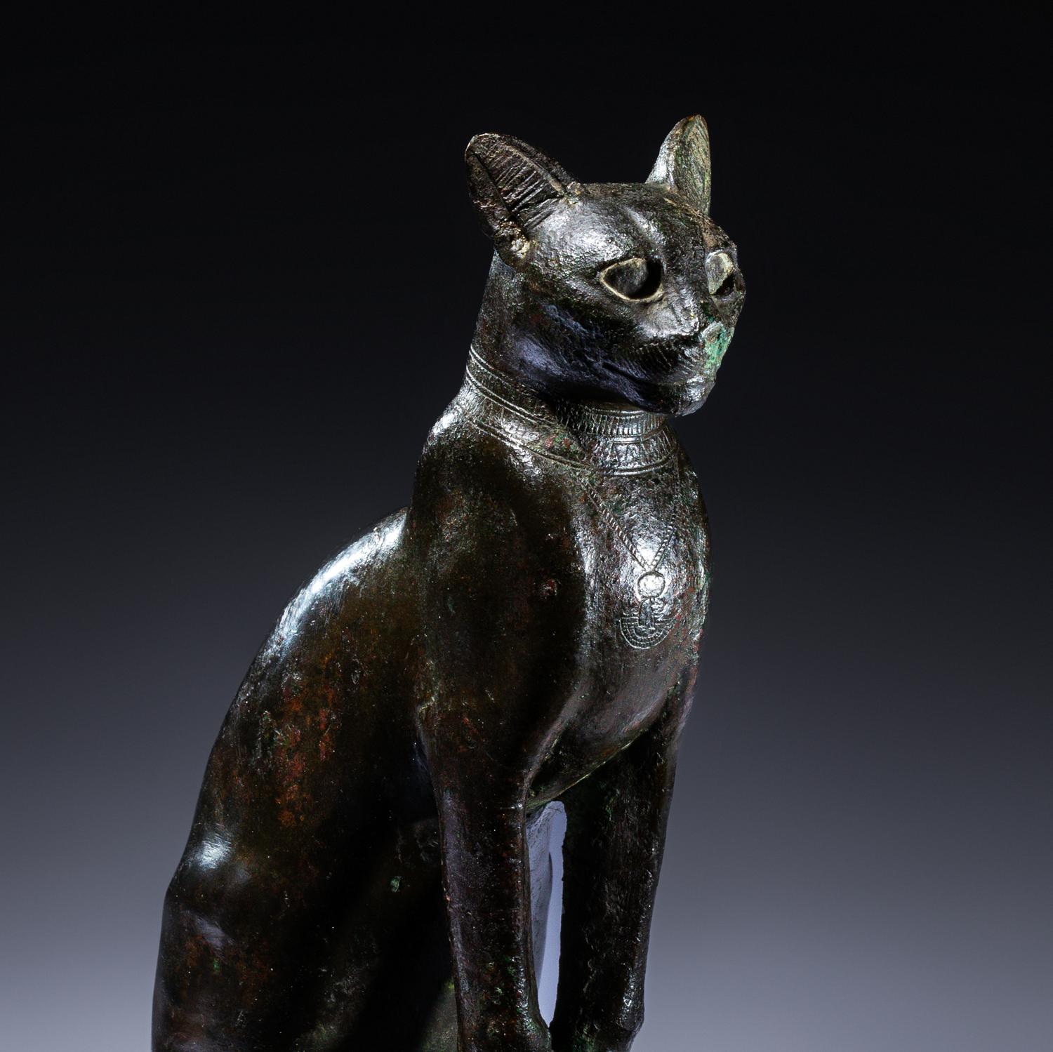 An Egyptian Bronze Cat