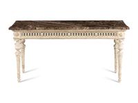 A Louis XVI Style Painted Marble-Top Table