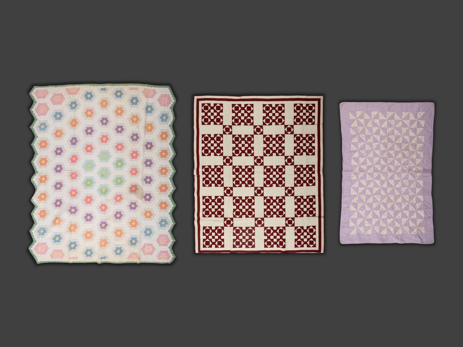Three Pieced Quilts