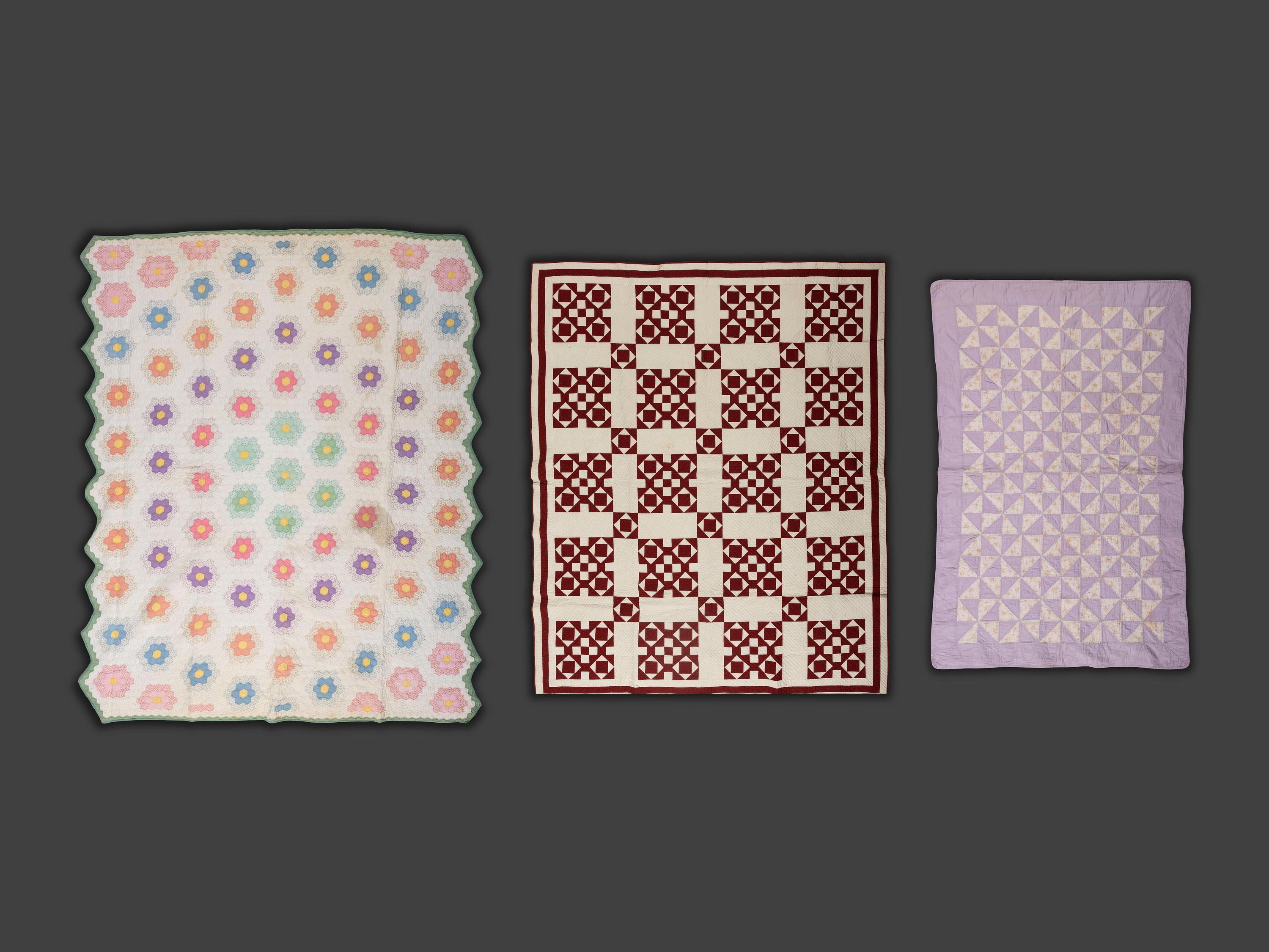 Three Pieced Quilts