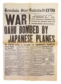 (PEARL HARBOR) HONOLULU STAR-BULLETIN. 1945 facsimile of the original issued on the morning of Dec. 7, 1941. 10 pages.