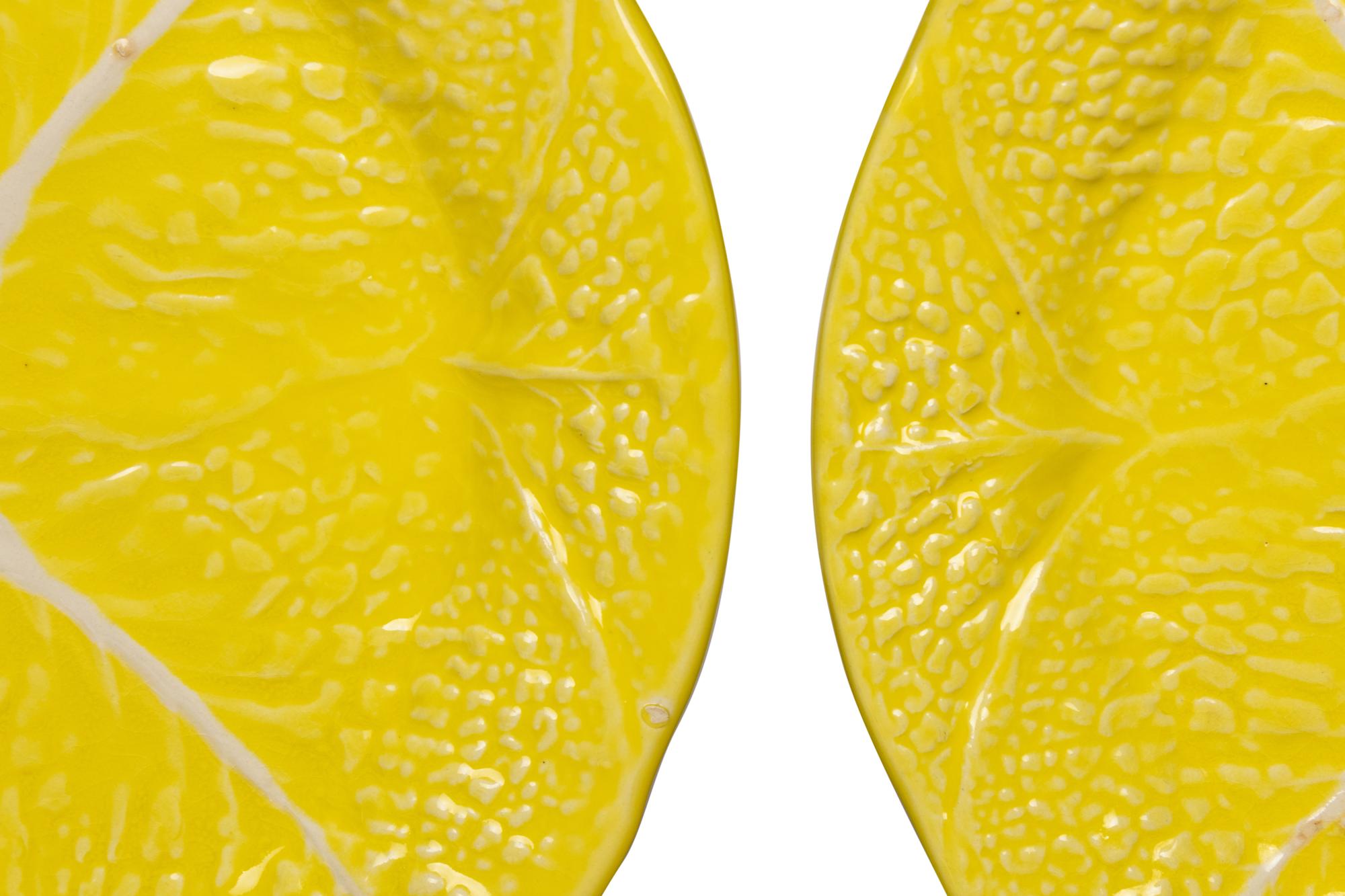 A Portuguese Yellow-Glazed Lettuce Ware Dinner Service
