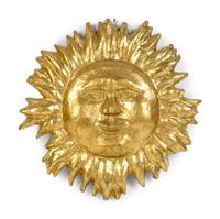 A Papier-Mâché Sunburst Appliqué