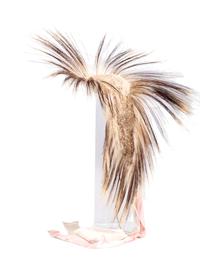 Plains Porcupine Hair Roach, with Ribbon Streamers