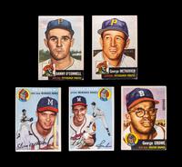 A Group of 1953 and 1954 Topps Baseball Cards,