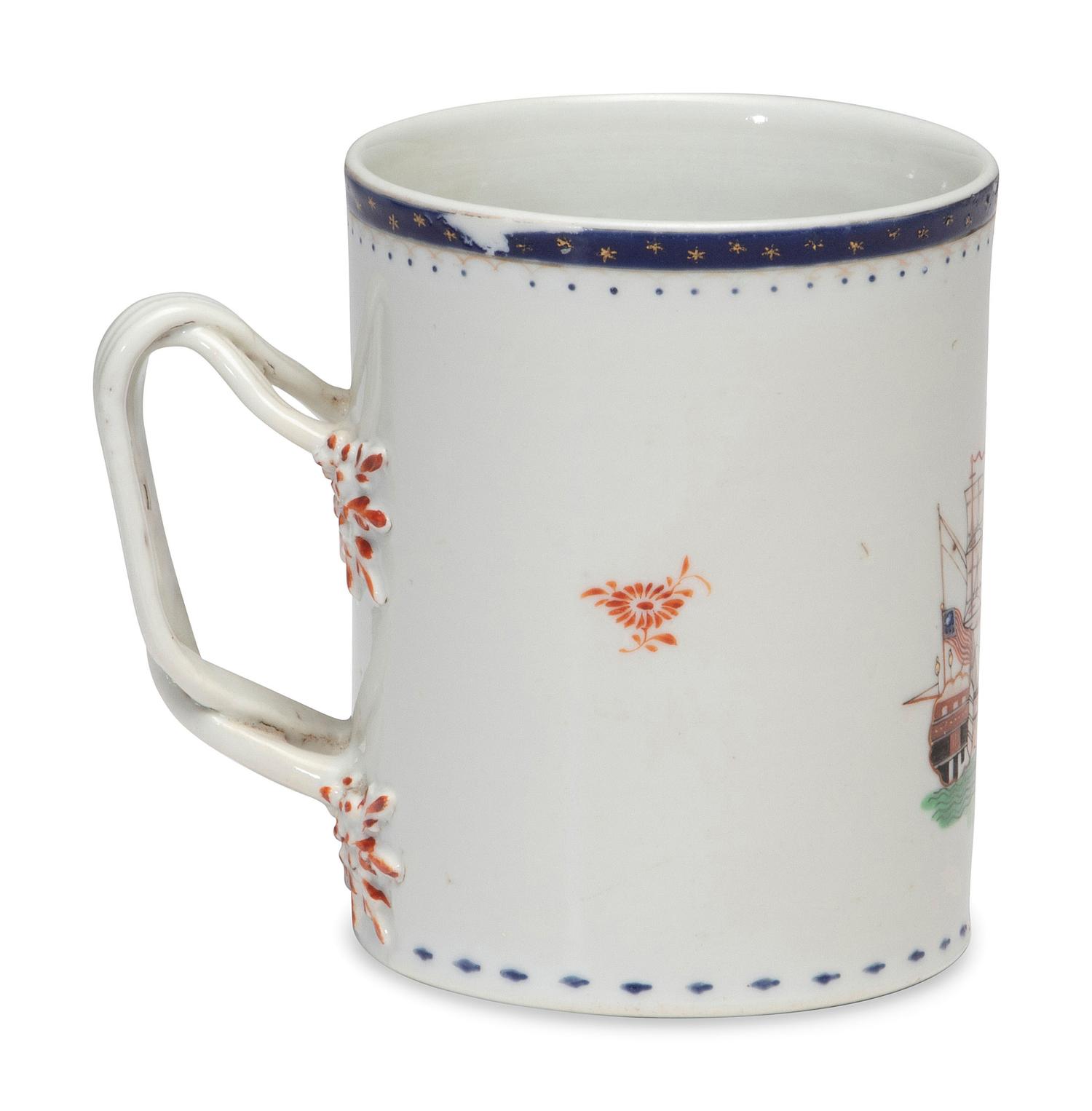 A Chinese Export Porcelain Mug for the American Market