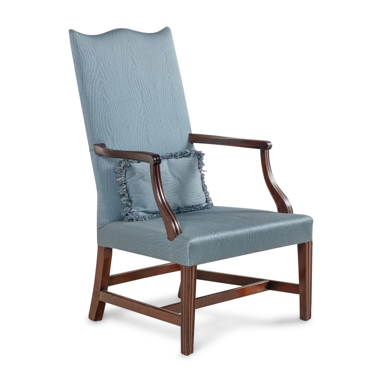 A Federal Mahogany Lolling Chair
