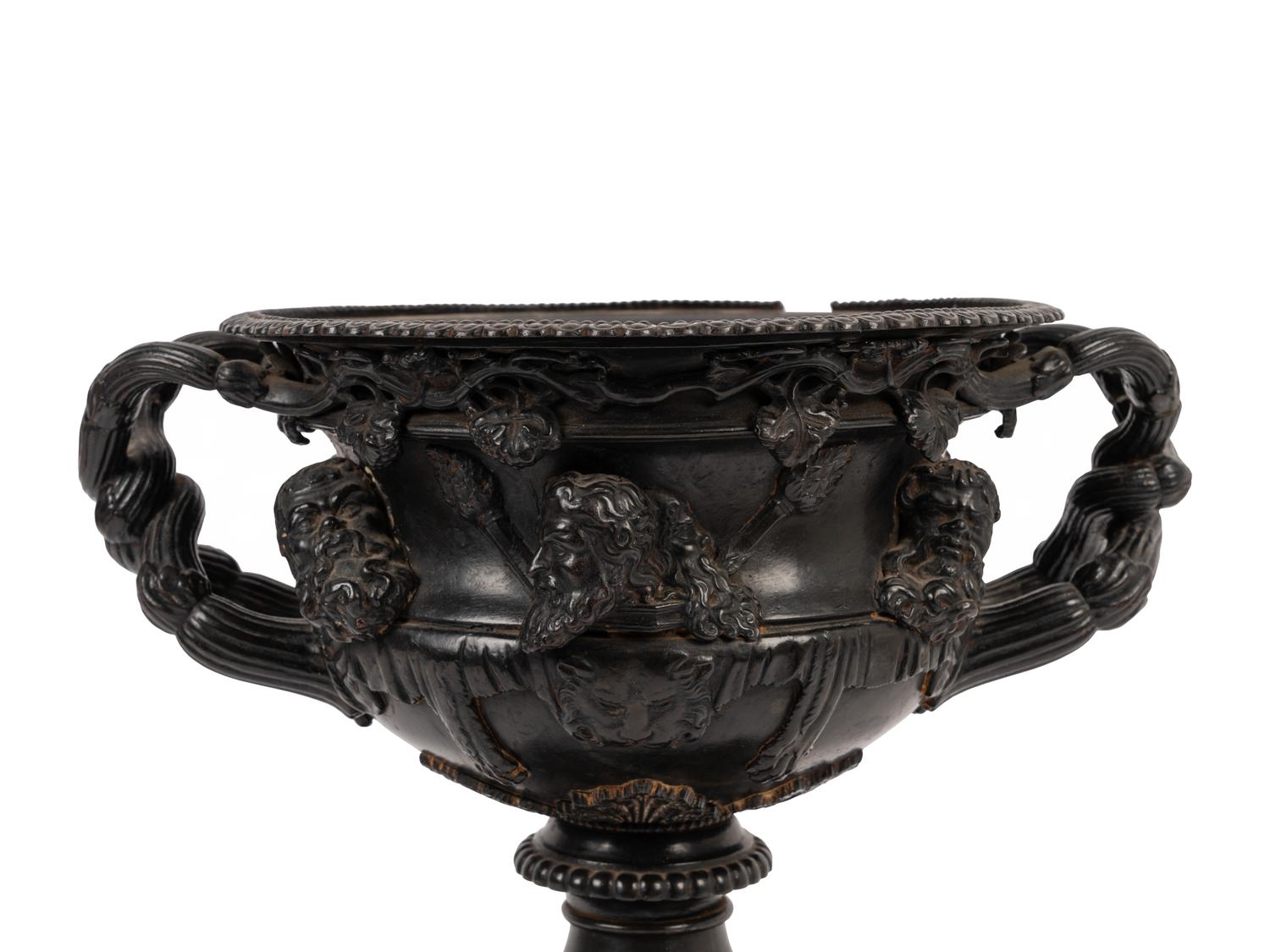 A Grand Tour Bronze Warwick Vase