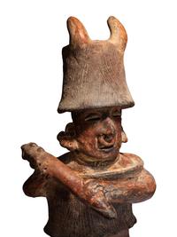 A Nayarit Terracotta Standing Warrior