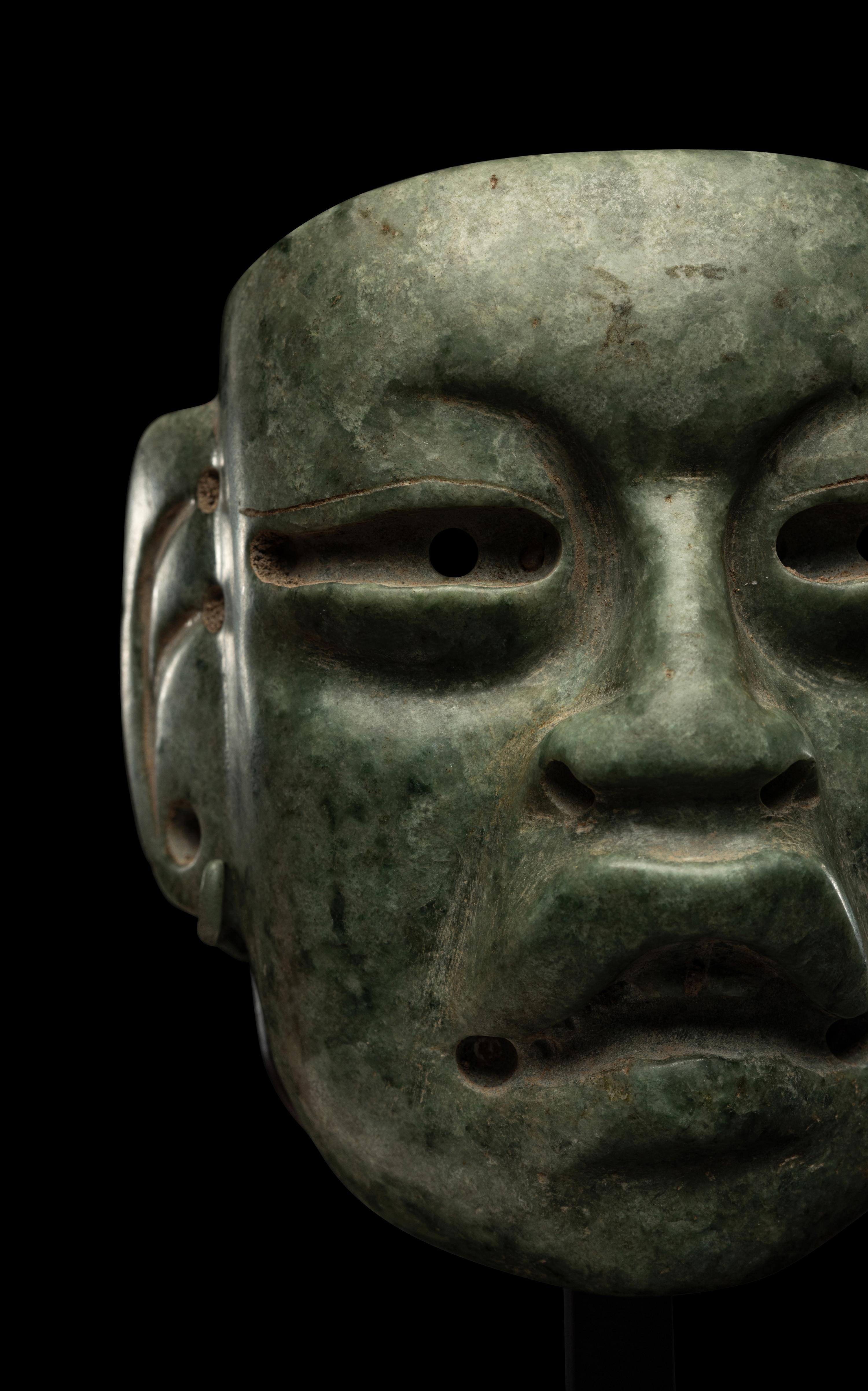 An Olmec Jade Maskette