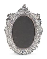 An Art Nouveau Chased Silver Picture Frame — First Half 20th Century