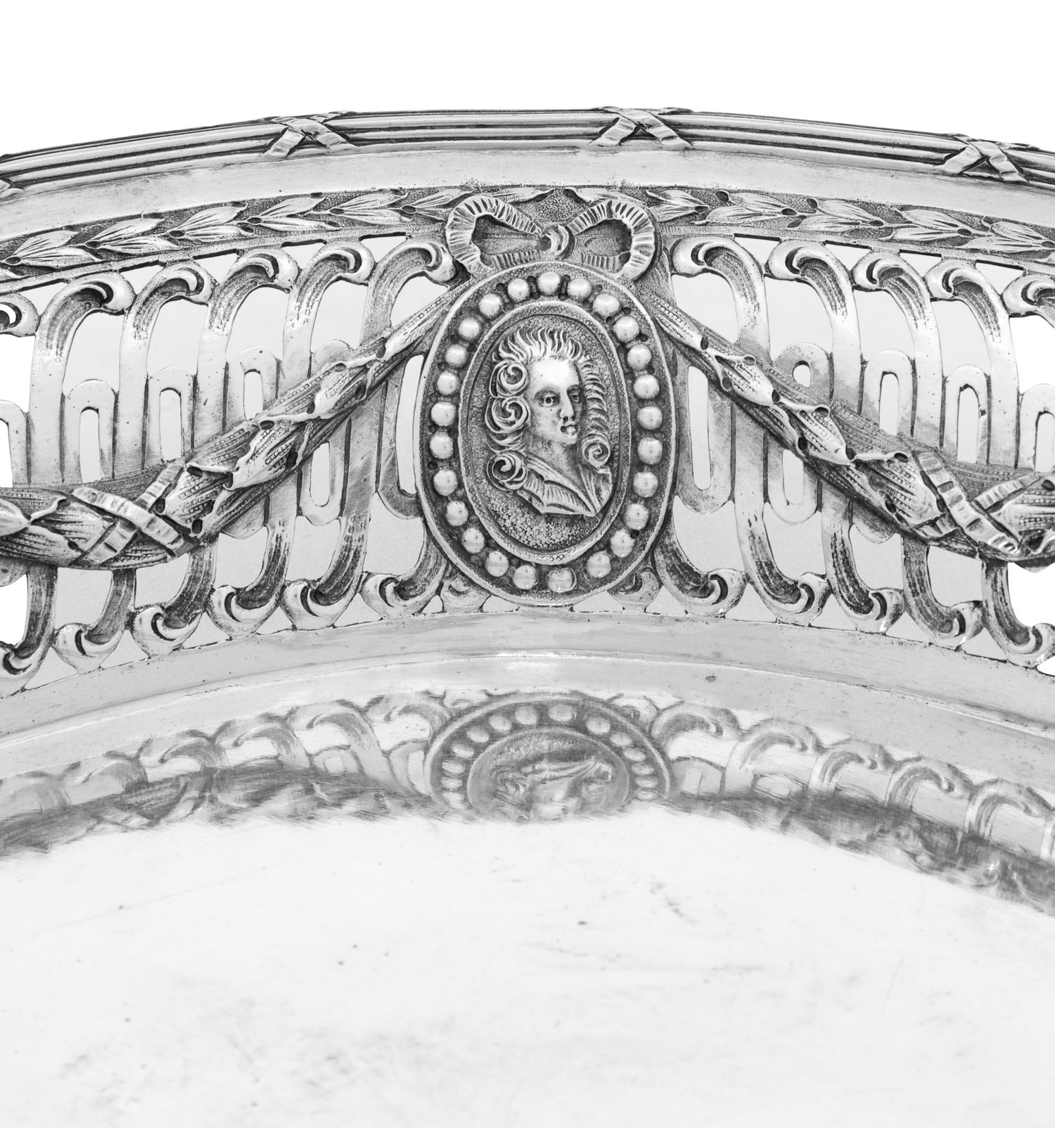 A Continental Silver Dish
