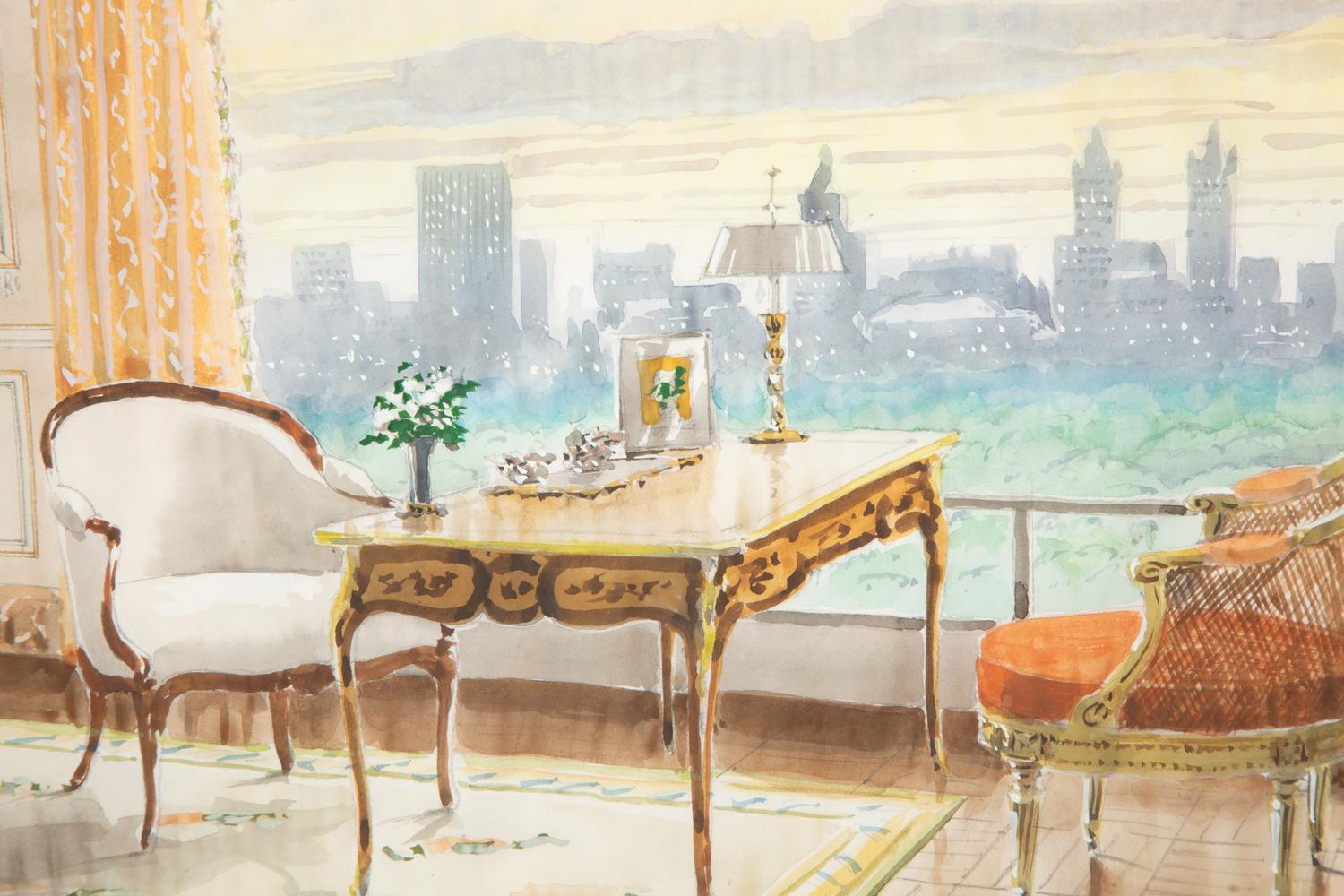 Residence of M/M Henry Ford II Studies (a group of three works)