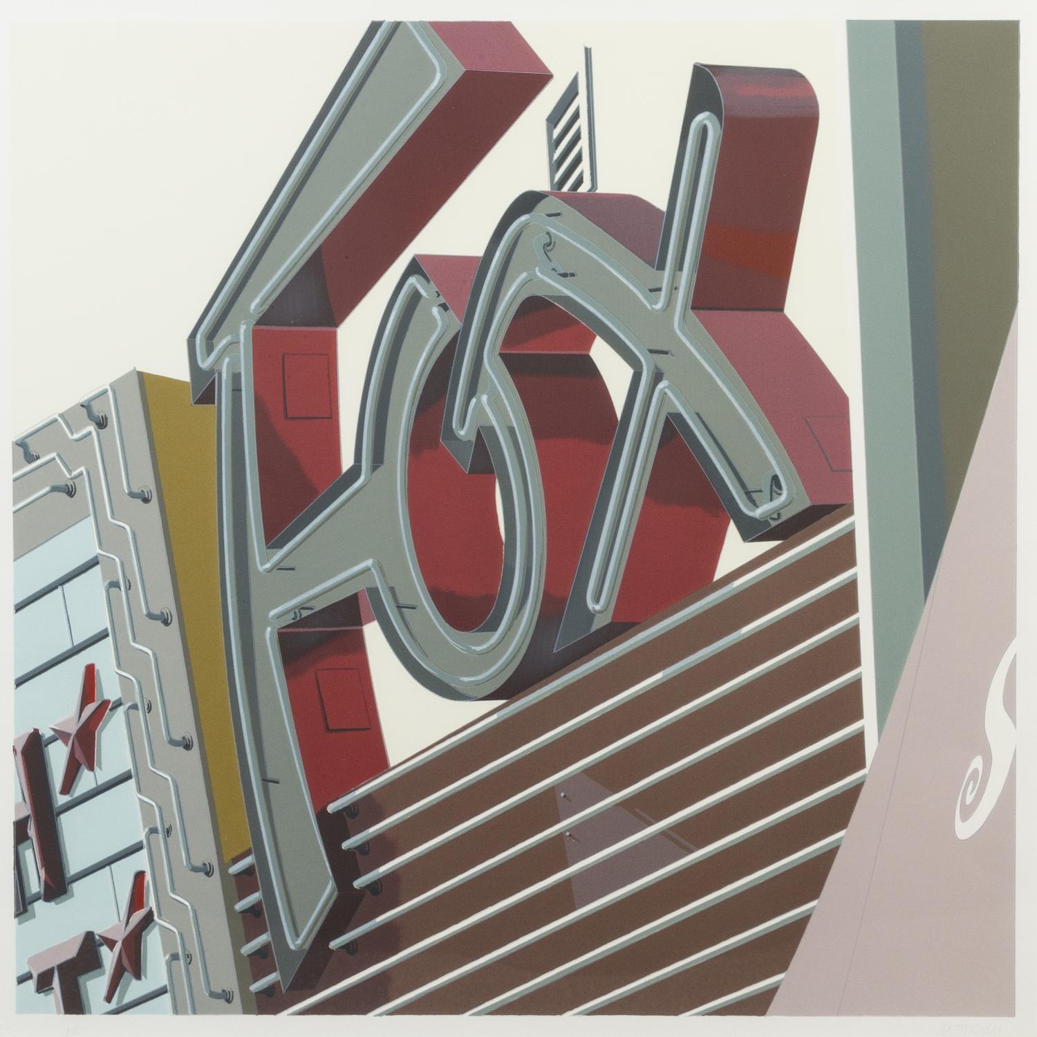 Robert Cottingham, (American, b. 1935), FOX