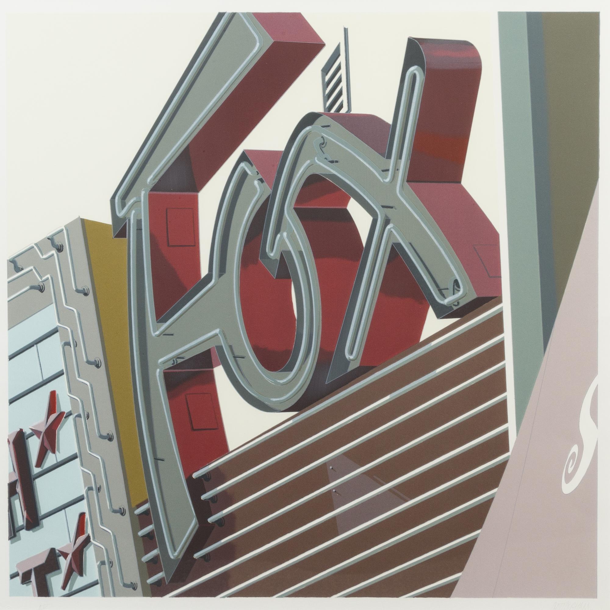 Robert Cottingham, (American, b. 1935), FOX