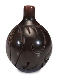Sgraffito Blackware Jar