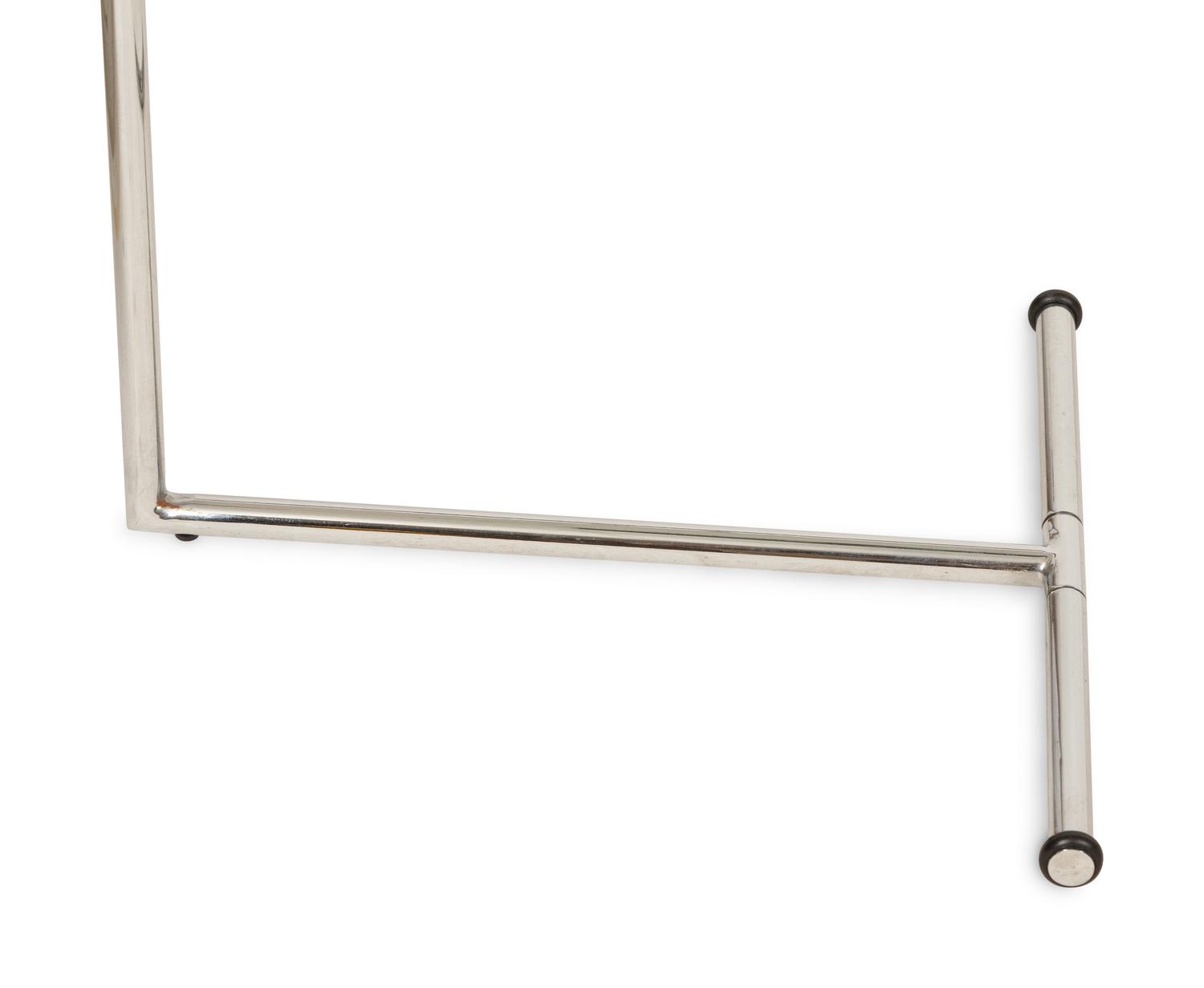Three Contemporary Chrome and Glass Side Tables
