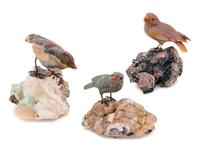 Three Carved Bird Figures