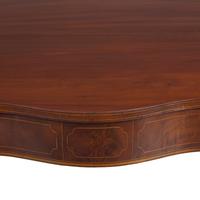 A Federal Inlaid Mahogany Serpentine Card Table
