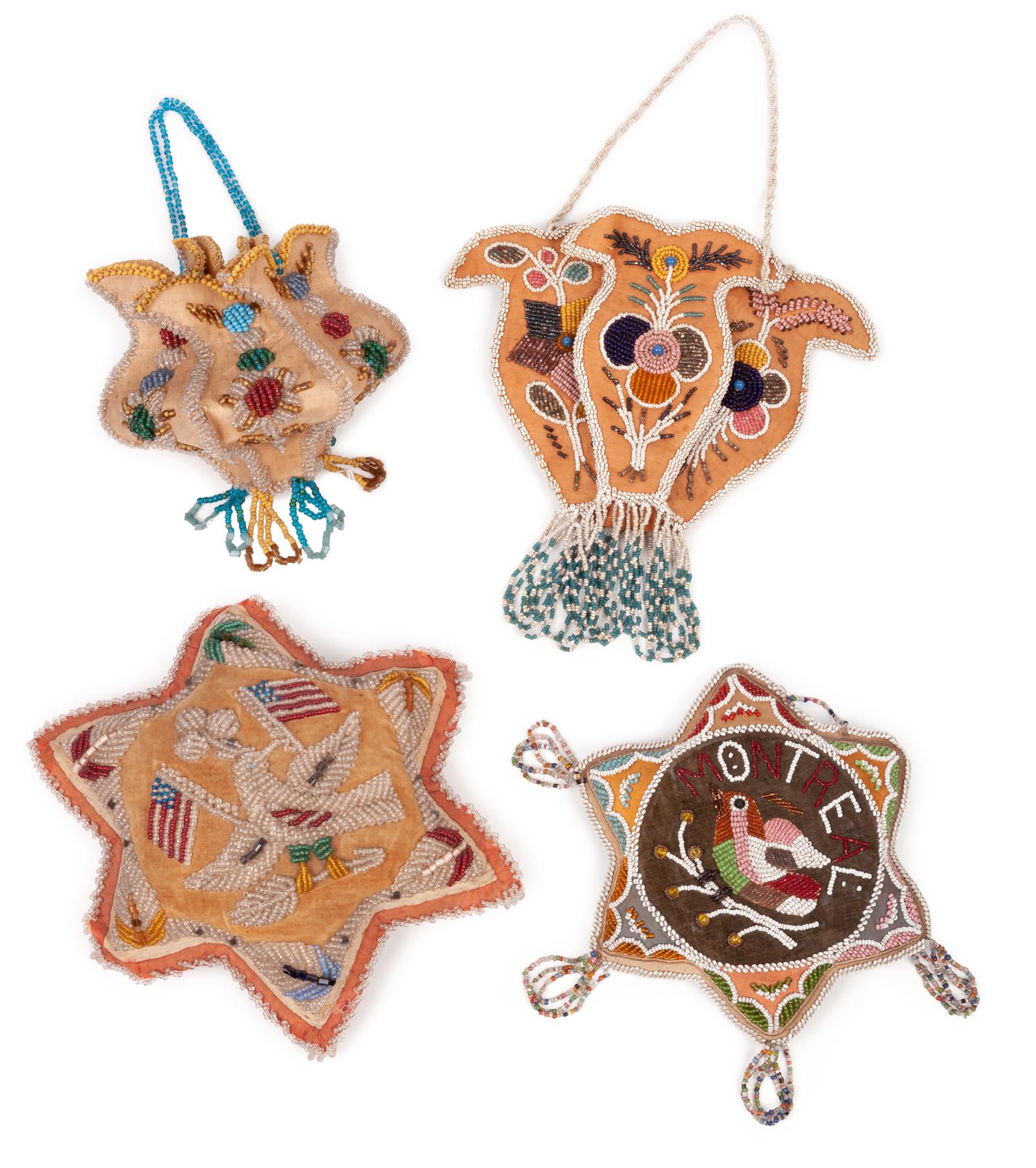 Haudenosaunee Beaded Whimseys, Stars and Hanging Flowers