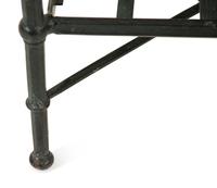 A Group of Neoclassical Style Painted Aluminum Garden Furniture — 20th Century