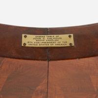 A John C. Calhoun (1782-1850) associated Classical mahogany games table circa 1840