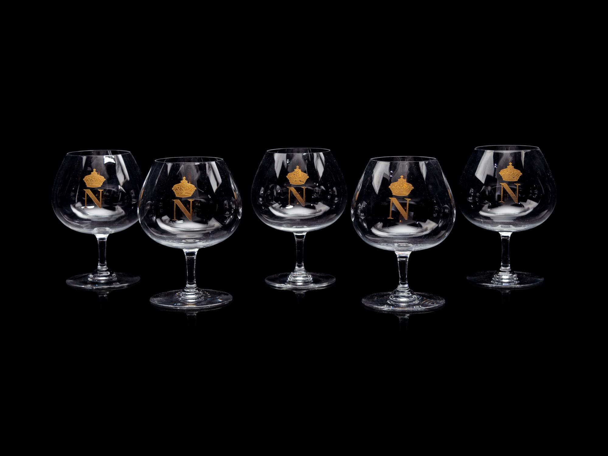 Five Baccarat Napoleon Brandy Snifters
