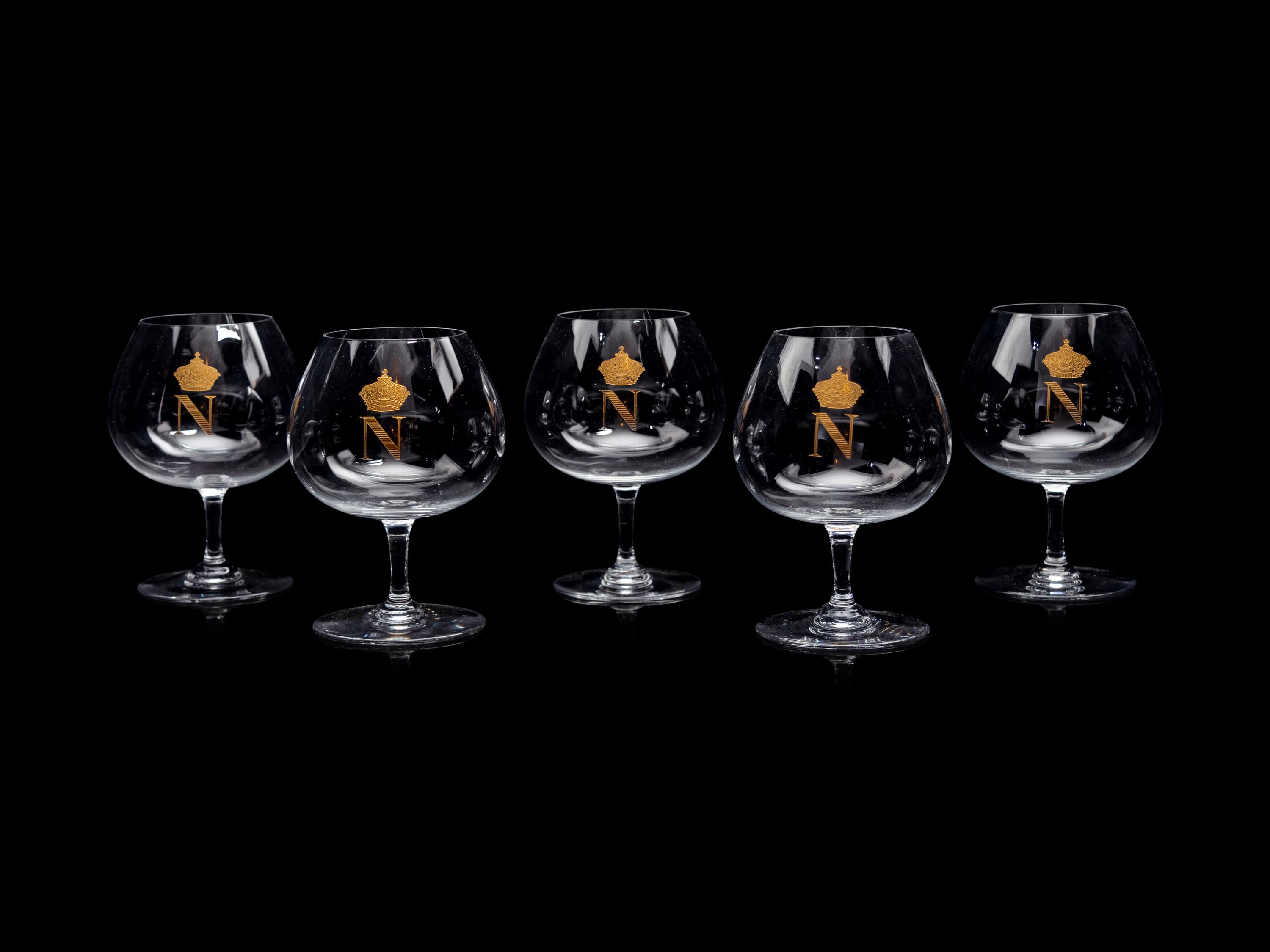 Five Baccarat Napoleon Brandy Snifters
