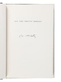 McCARTHY, Cormac (1933-2023). [The Border Trilogy:] All the Pretty Horses . 1992. -- The Crossing . 1994. -- Cities of the Plain . 1998. All New York: Alfred A. Knopf.