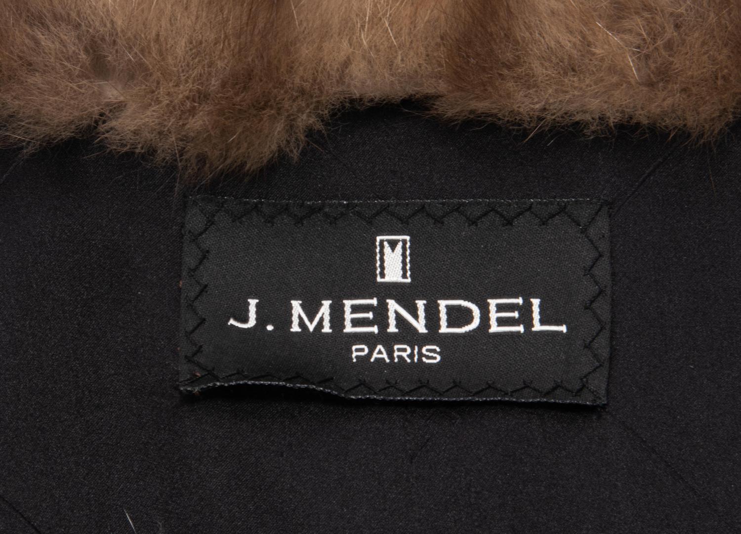 J. Mendel Black Cashmere Coat with Barguzin Sable Trim, 2000-10s,