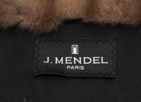 J. Mendel Black Cashmere Coat with Barguzin Sable Trim, 2000-10s,