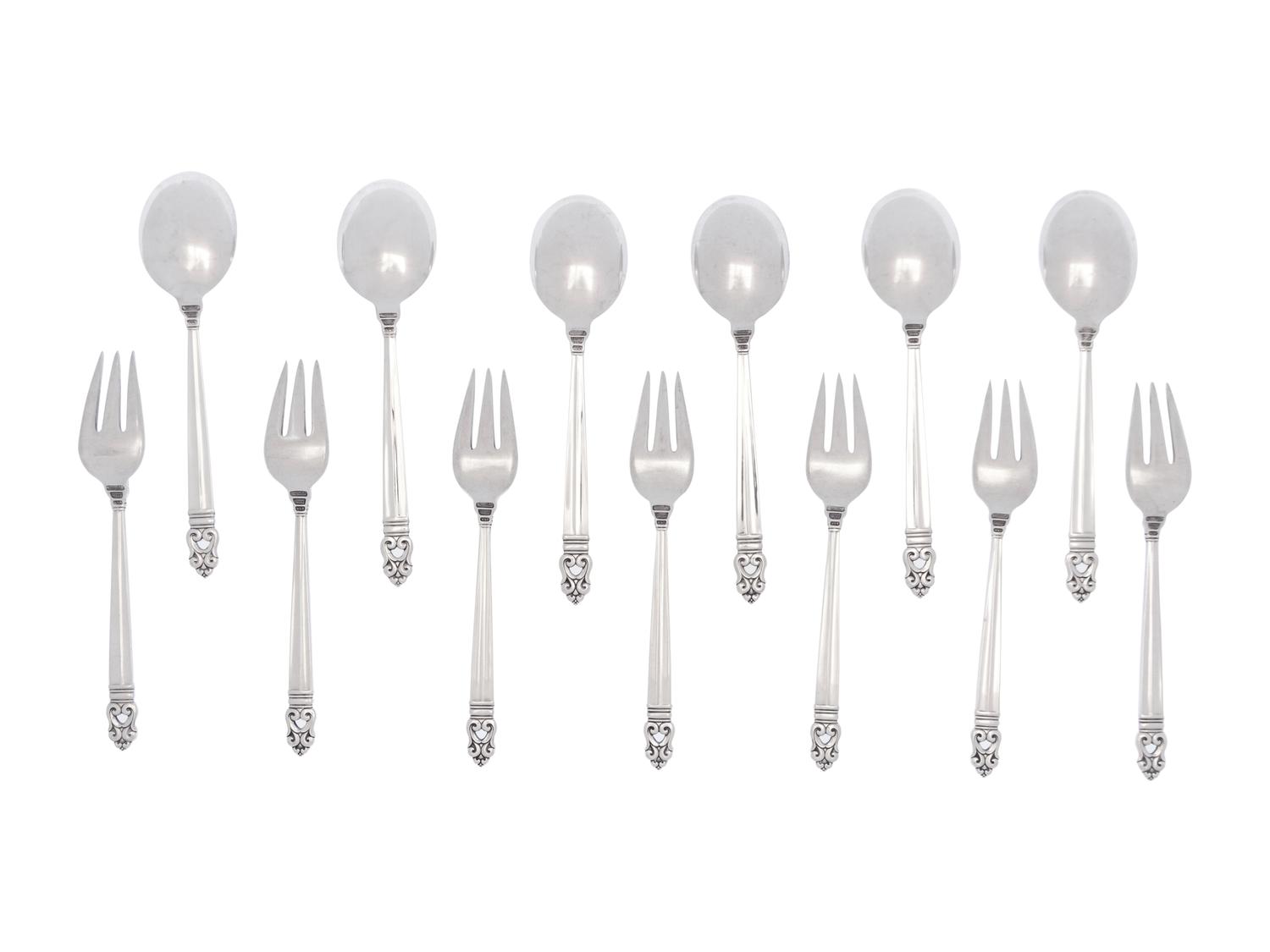An American Silver Flatware Service