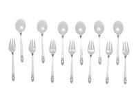 An American Silver Flatware Service