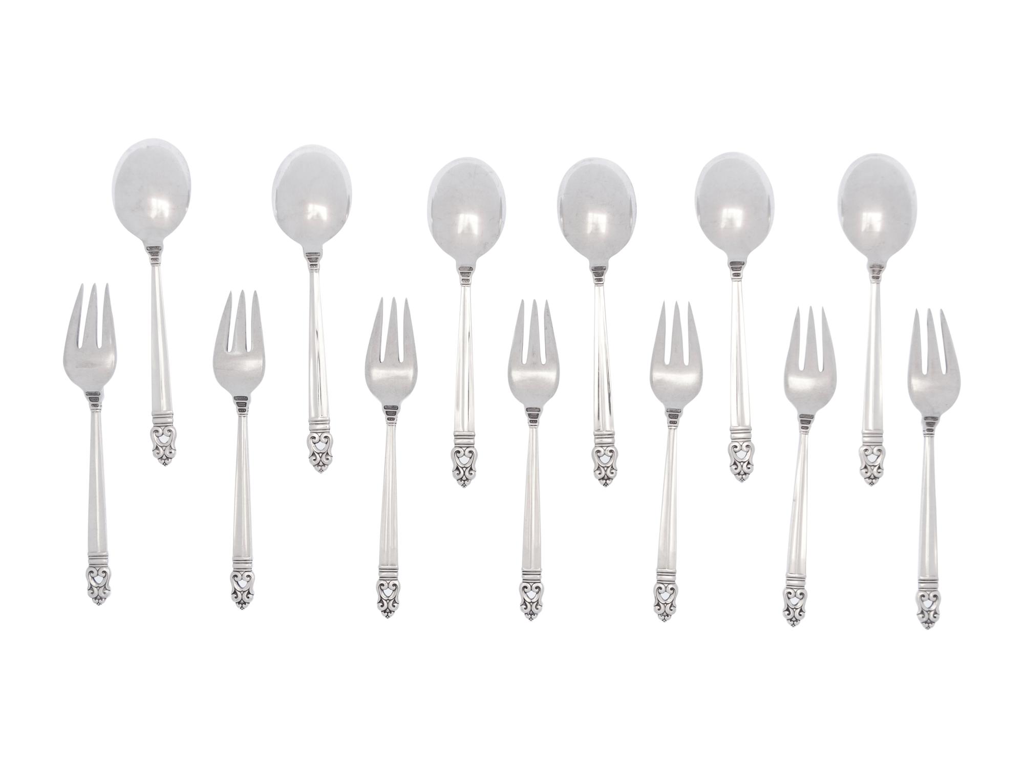 An American Silver Flatware Service
