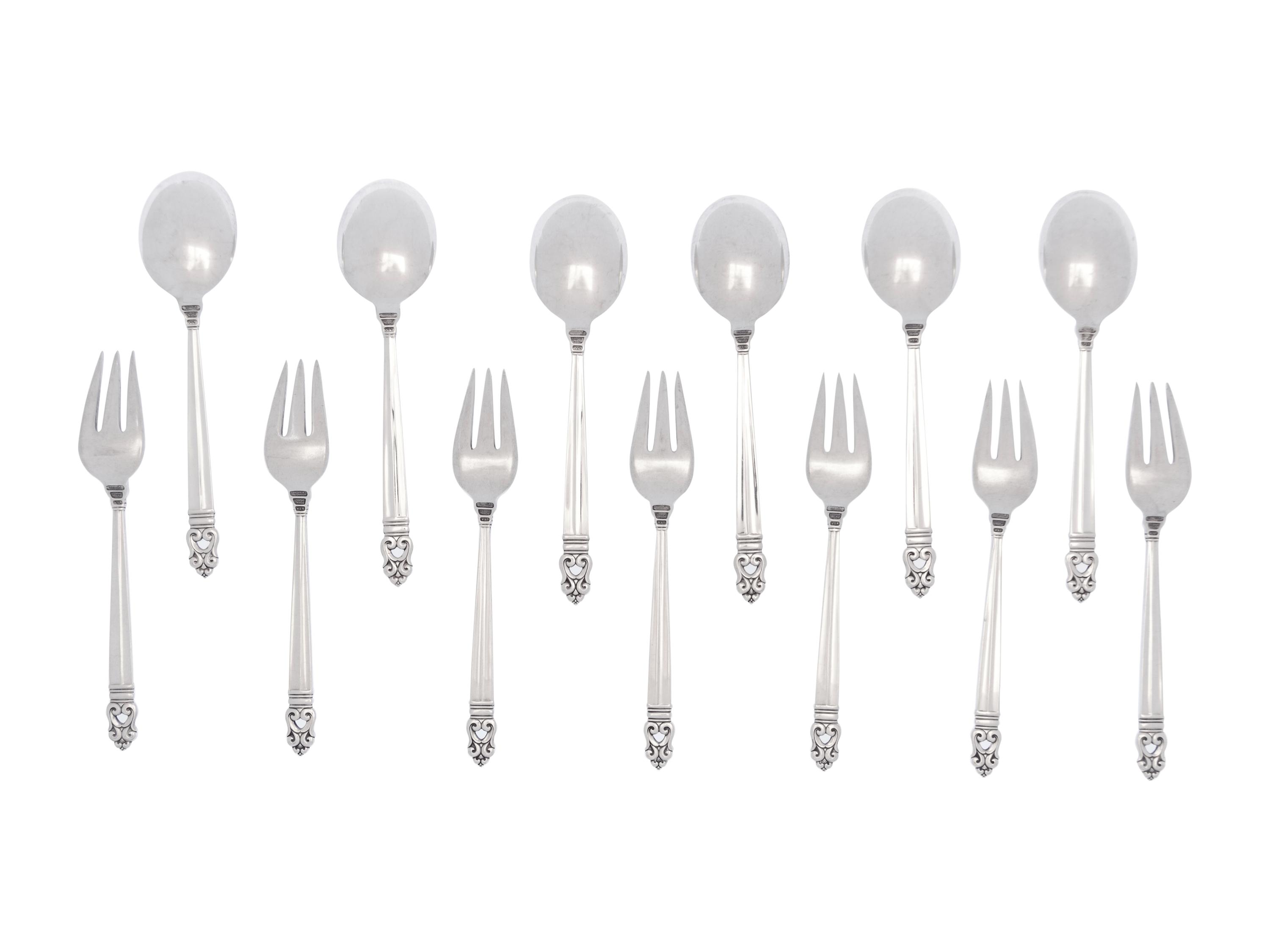 An American Silver Flatware Service