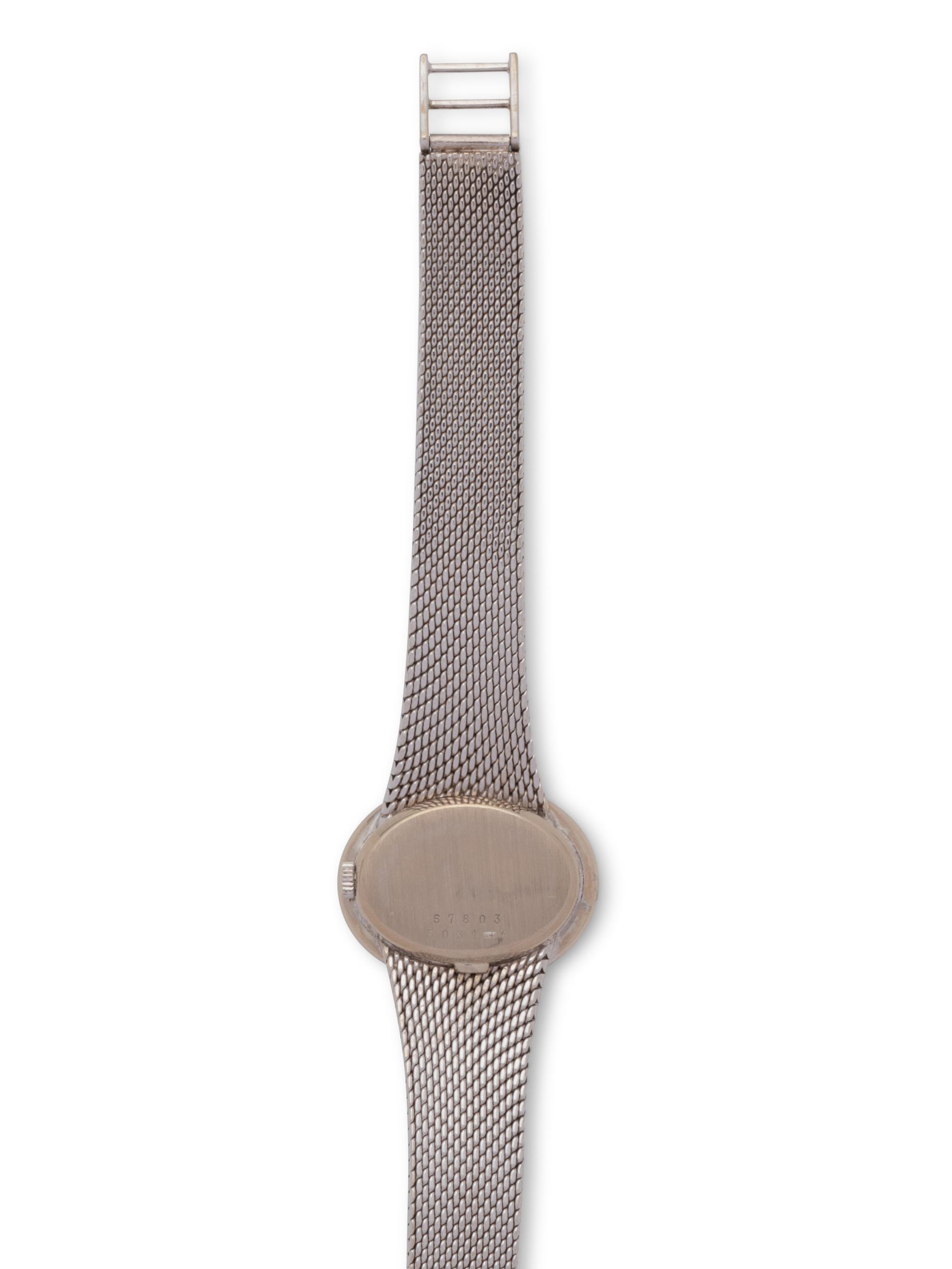 CHOPARD, 18K WHITE GOLD AND DIAMOND WRISTWATCH