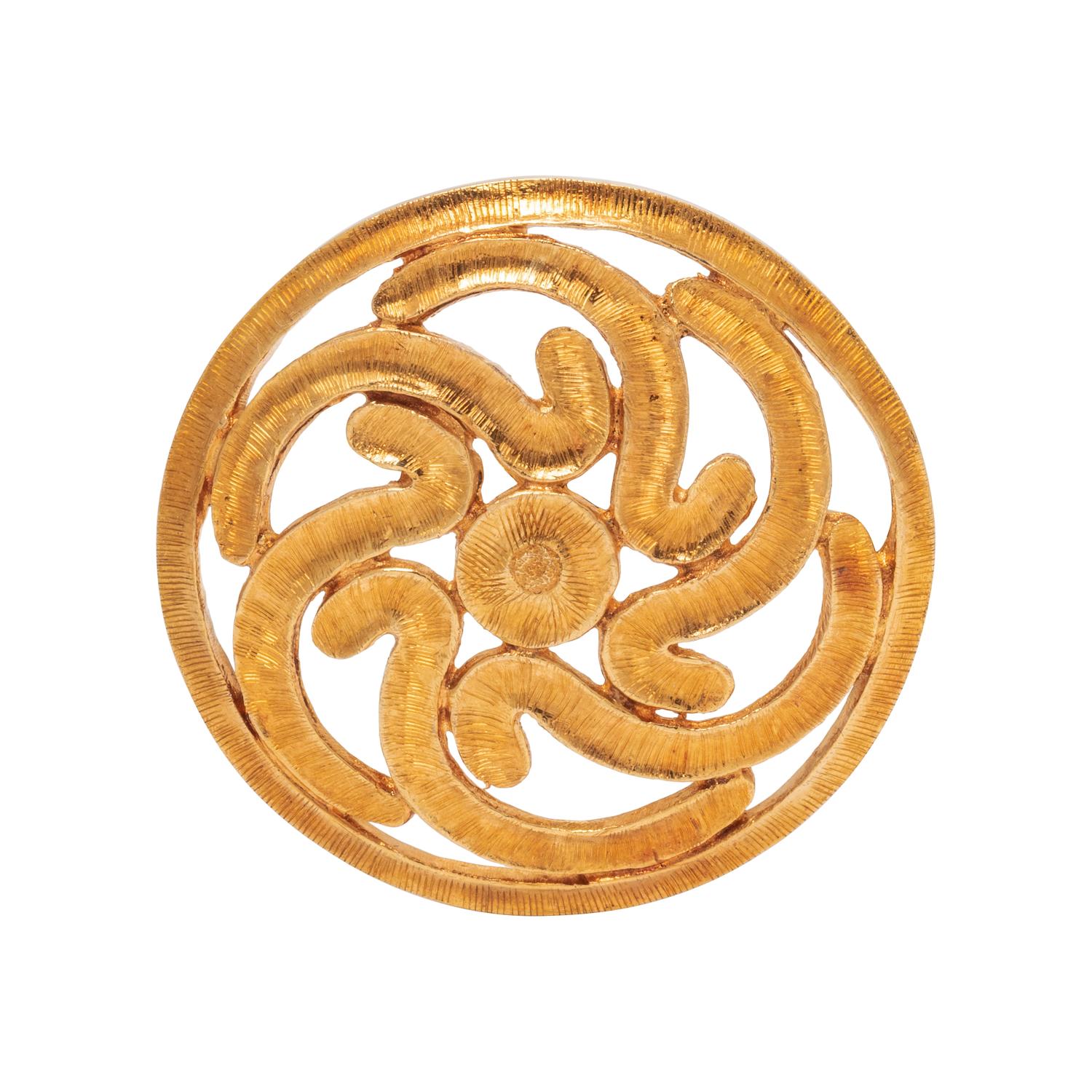 LALAOUNIS, YELLOW GOLD BROOCH