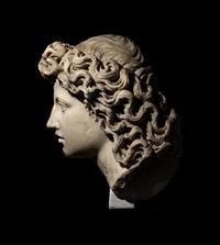 A Roman Marble Head of a Triton