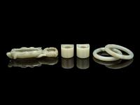 Five Chinese Celadon Jade Articles