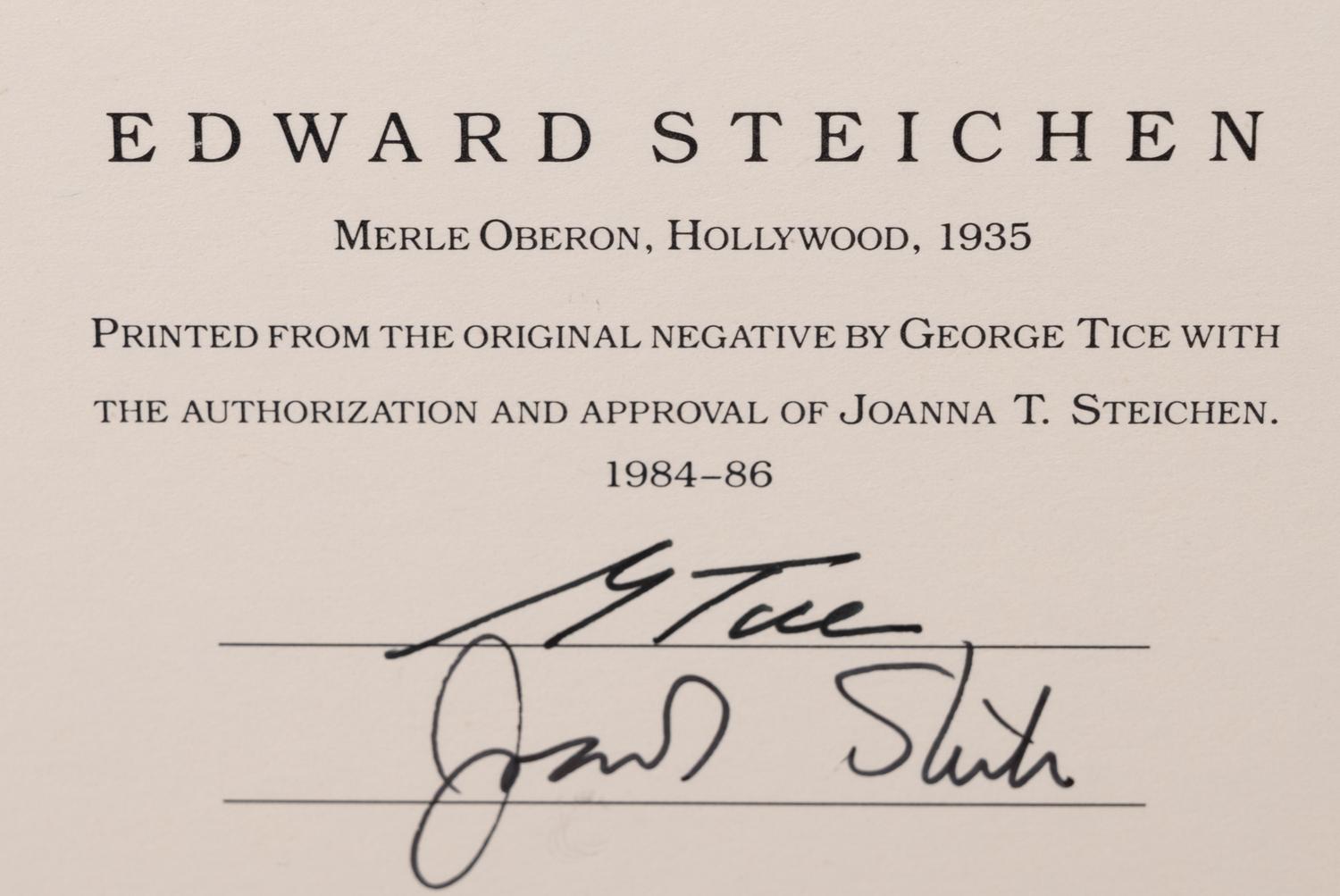 A group of six photographs (from Juxtapositions printed by George Tice with labels signed by George Tice and Joanna Steichen)