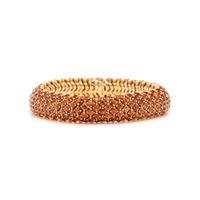 ROSE GOLD AND ORANGE SAPPHIRE BRACELET
