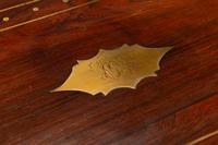 A Regency Brass-Inlaid Rosewood Writing Box