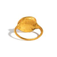 A Roman Gold and Onyx Cameo Finger Ring with the Head of Hercules