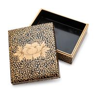Four Gold and Black Lacquer Scholar's Objects