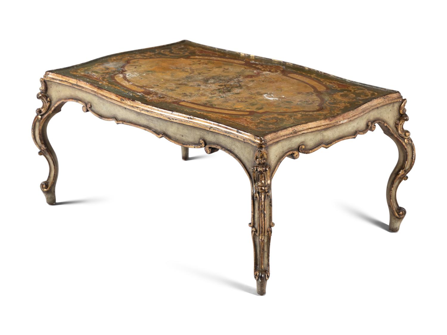 An Italian Polychrome Painted Low Table