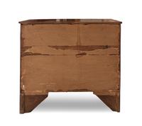 A Federal Inlaid and Figured Mahogany Bow-Front Chest of Drawers