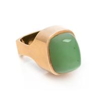 OLE LYNGGAARD, YELLOW GOLD AND NEPHRITE RING