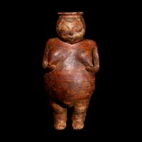 A Nariño Polychrome Figural Vessel