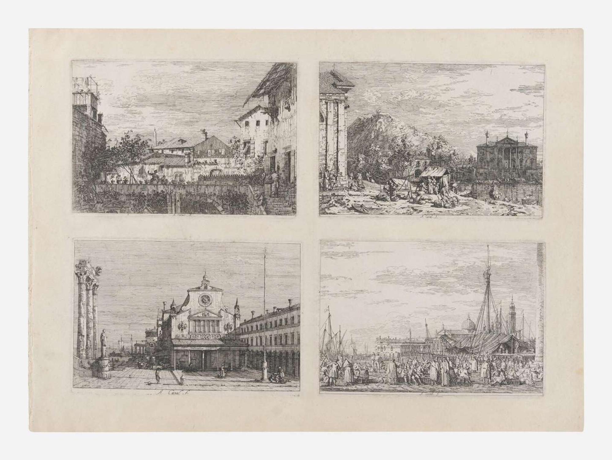 Canaletto (Giovanni Antonio Canal), (Italian, 1697-1768) - Vedute Altre Prese da i Luoghi Altre Ideate