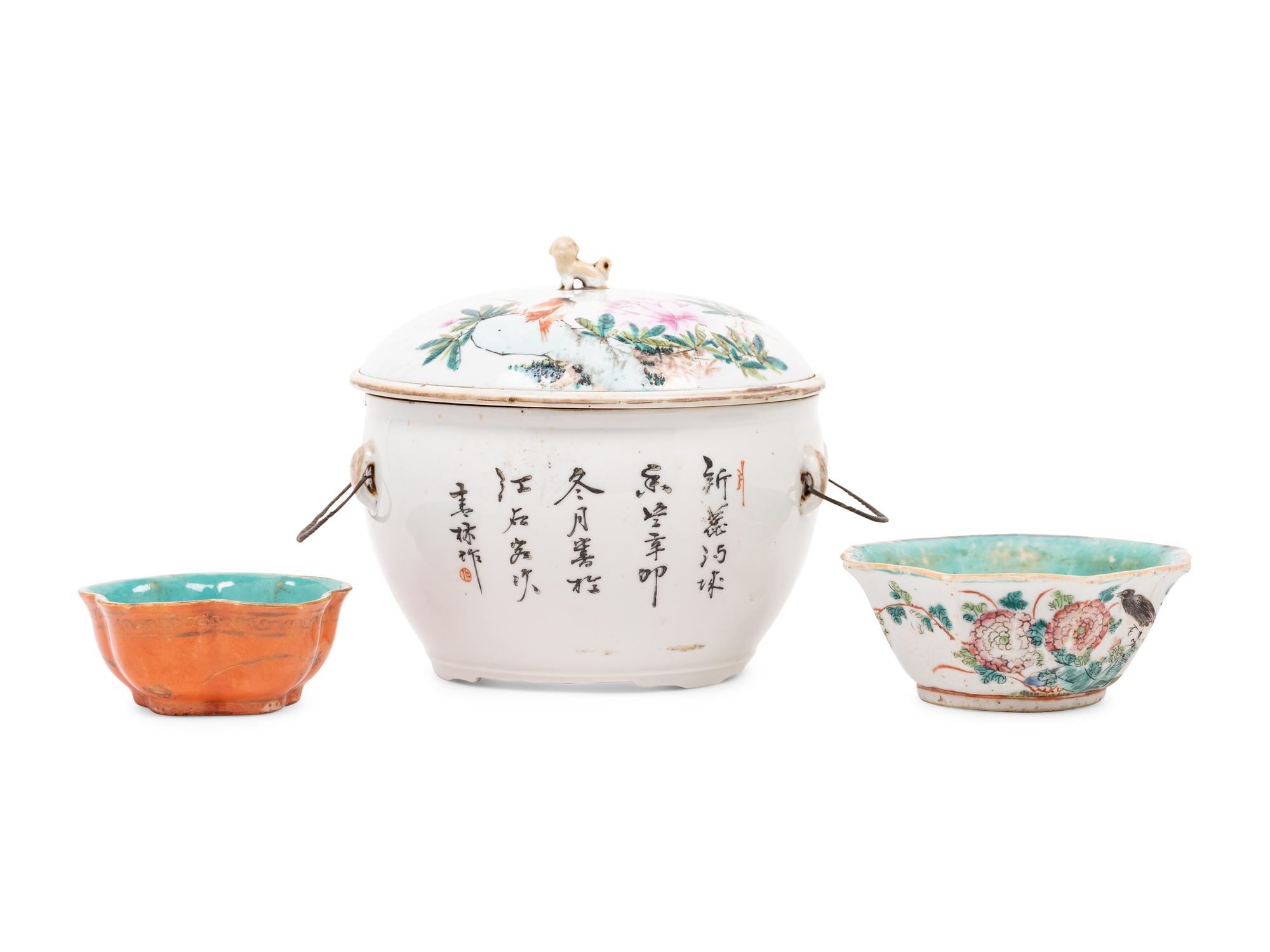 Three Chinese Porcelain Articles